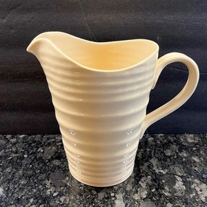 Pitcher by Sophie Conran for Portmeirion Ringed Pottery Open Spout